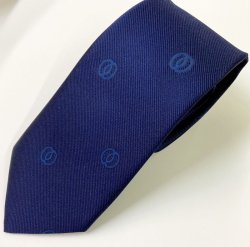画像2: ネクタイ　左右海鼠透鍔柄入　青、白